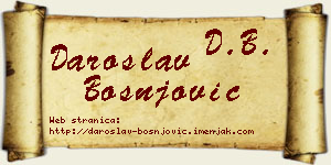 Daroslav Bošnjović vizit kartica